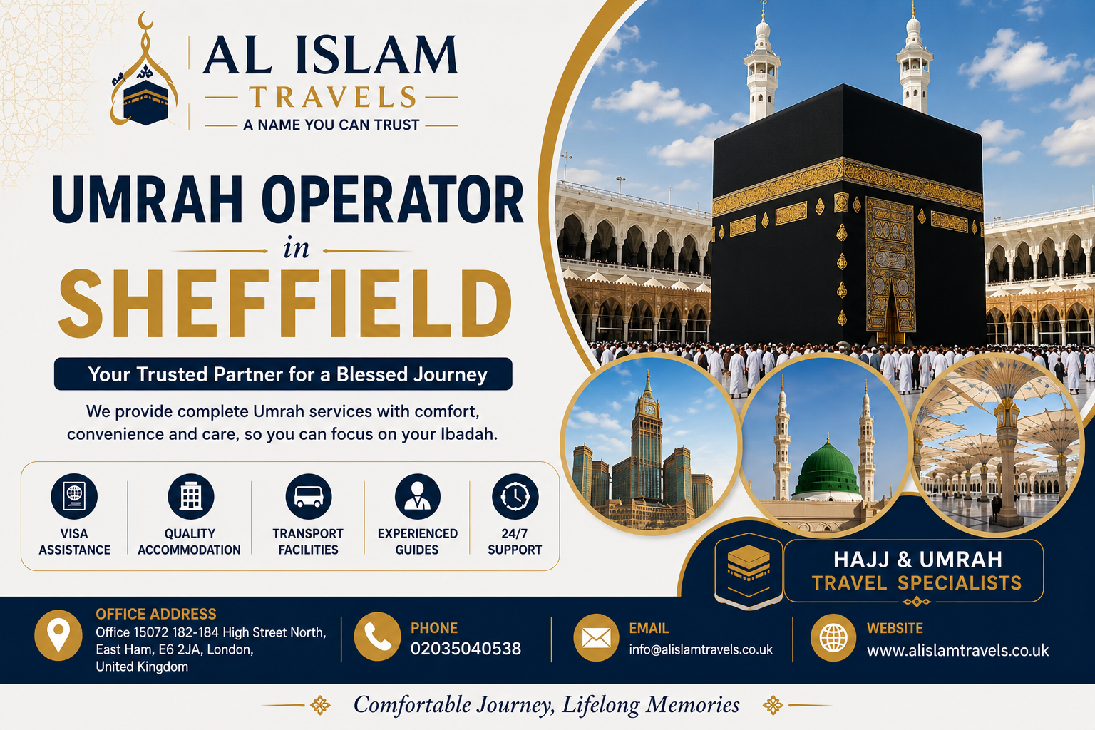 Trusted Umrah operator offering Hajj and Umrah packages with complete travel assistance.