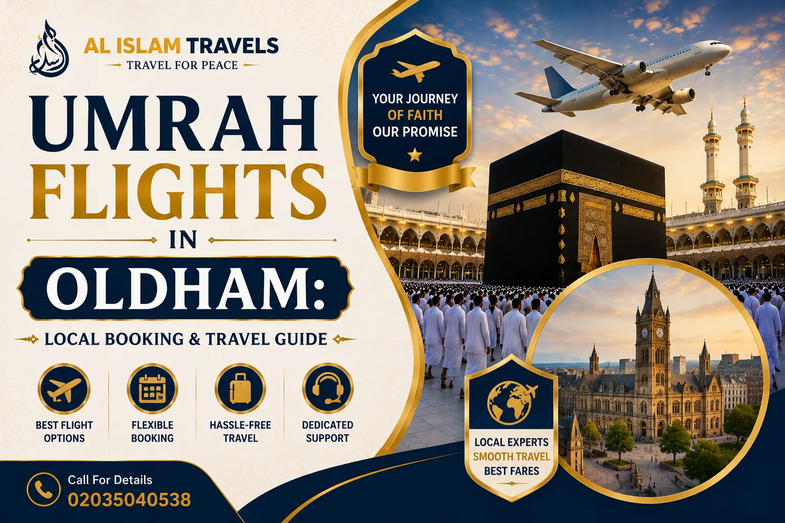 Umrah flights in Oldham travel guide