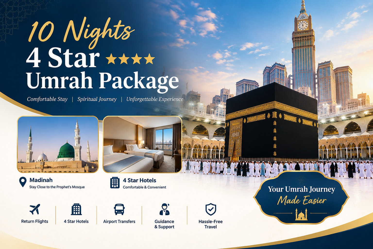 10 Nights 4 Star Umrah Package: Plan Your Stay and Budget