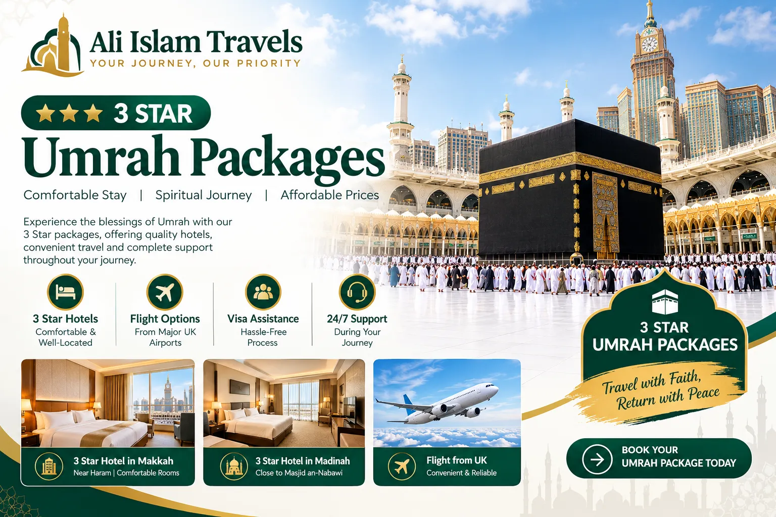 Affordable 3 Star Umrah Packages: What UK Pilgrims Expect